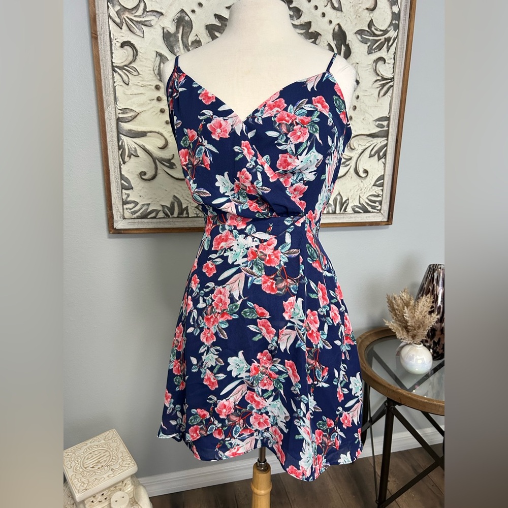 Parker Floral Navy Dress